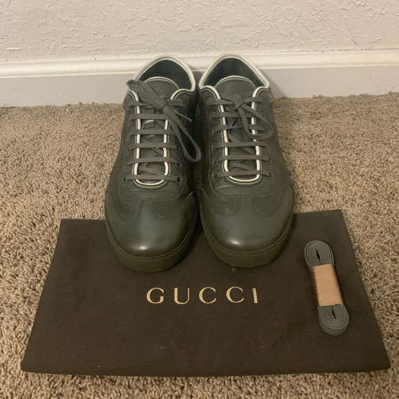 olive green gucci shoes